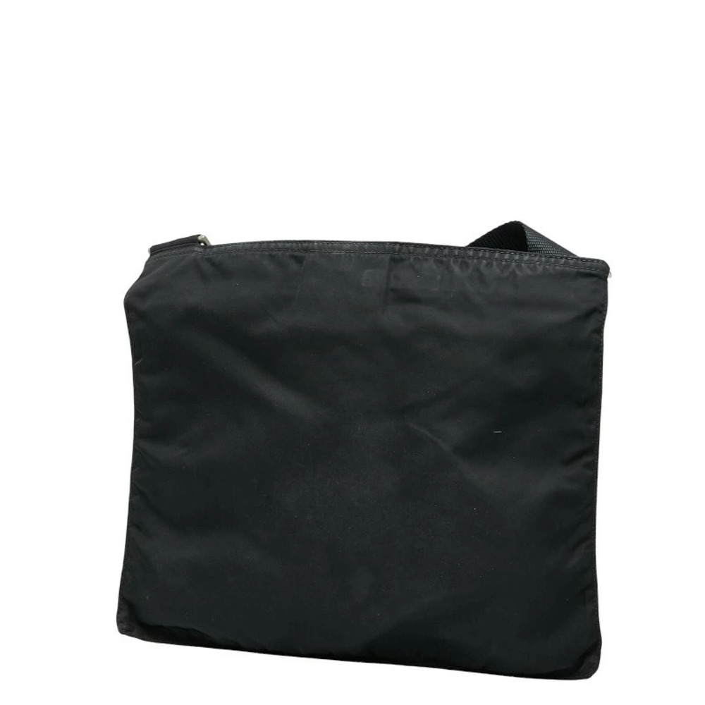 Prada Triangle Black Bag Shoulder Plate Black